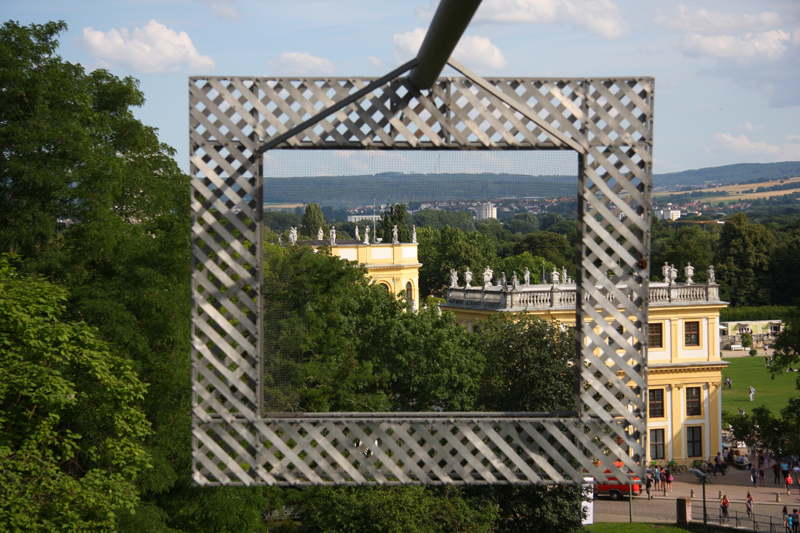 Rahmenbau Blickrichtung Orangerie
