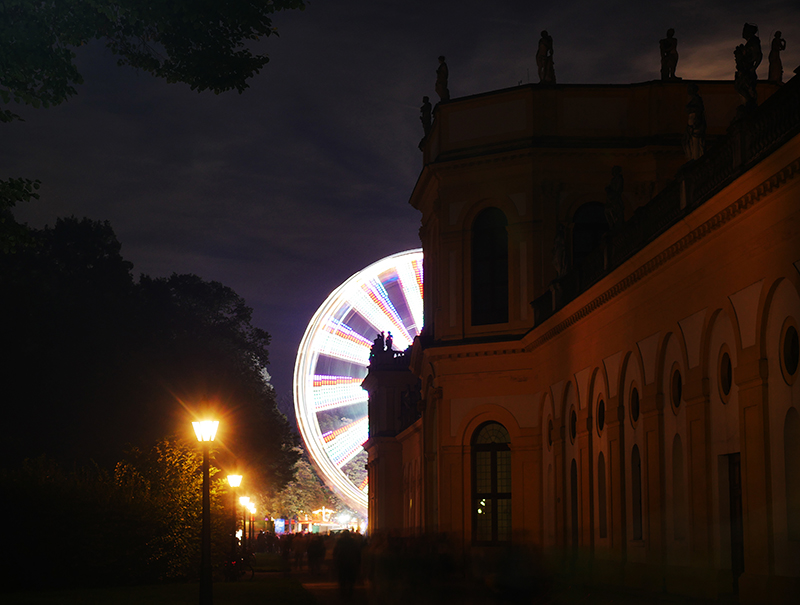 Riesenrad an der Orangerie
